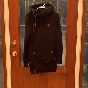 Black sweatshirt dress